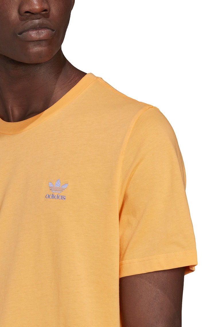 Camiseta Adidas Adicolor Essentials Trefoil Laranja/Lilas - NewSkull