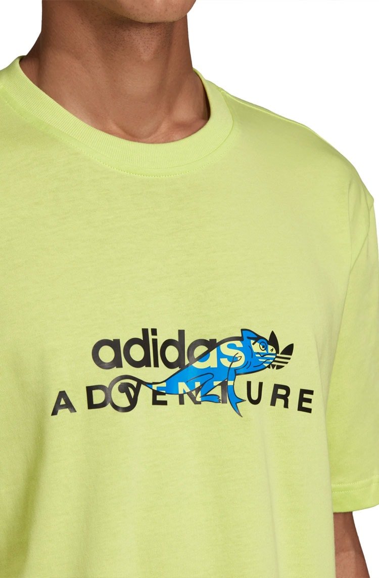 Camiseta Adidas Adventure Big Logo Verde - NewSkull