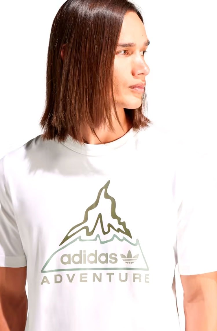Camiseta Adidas Adventure Graphics Branco - NewSkull