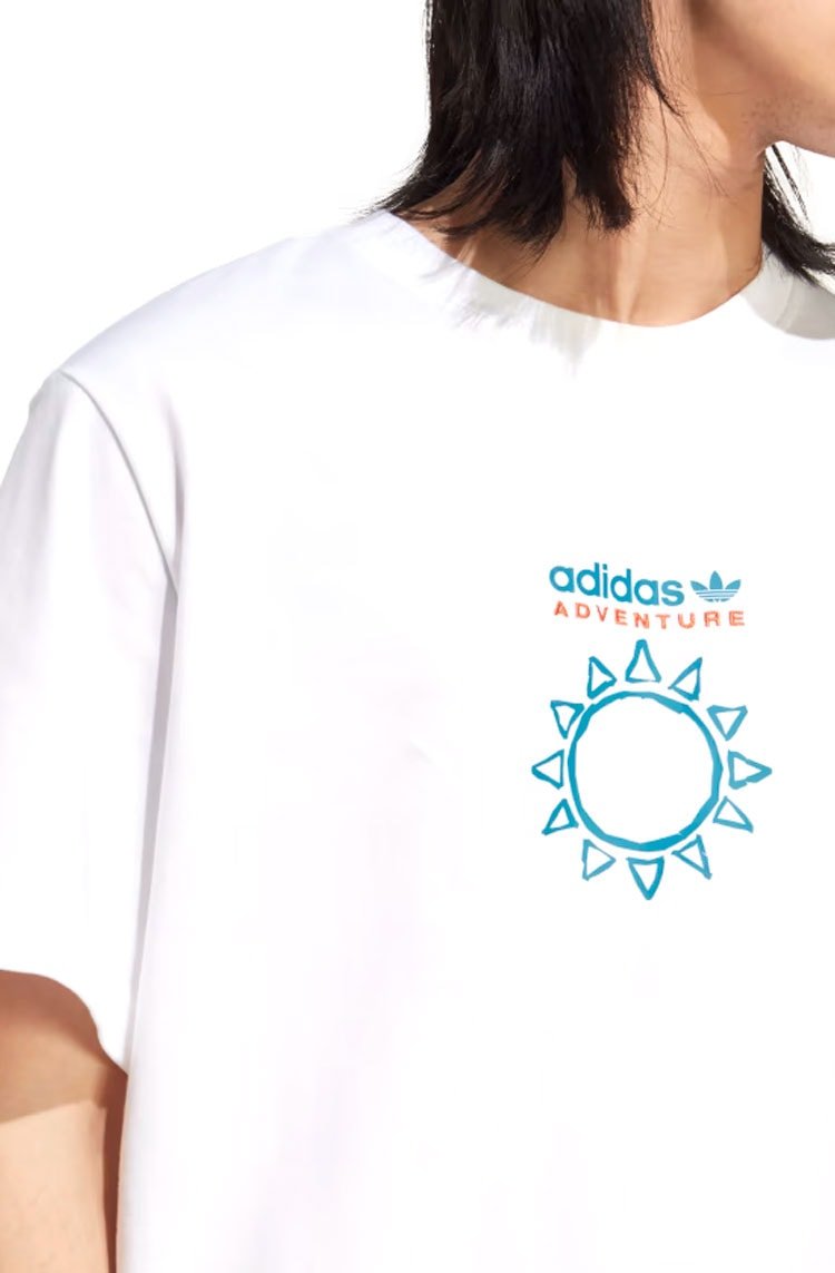 Camiseta Adidas Adventure Nature Awakening Made With Nature Branco - NewSkull