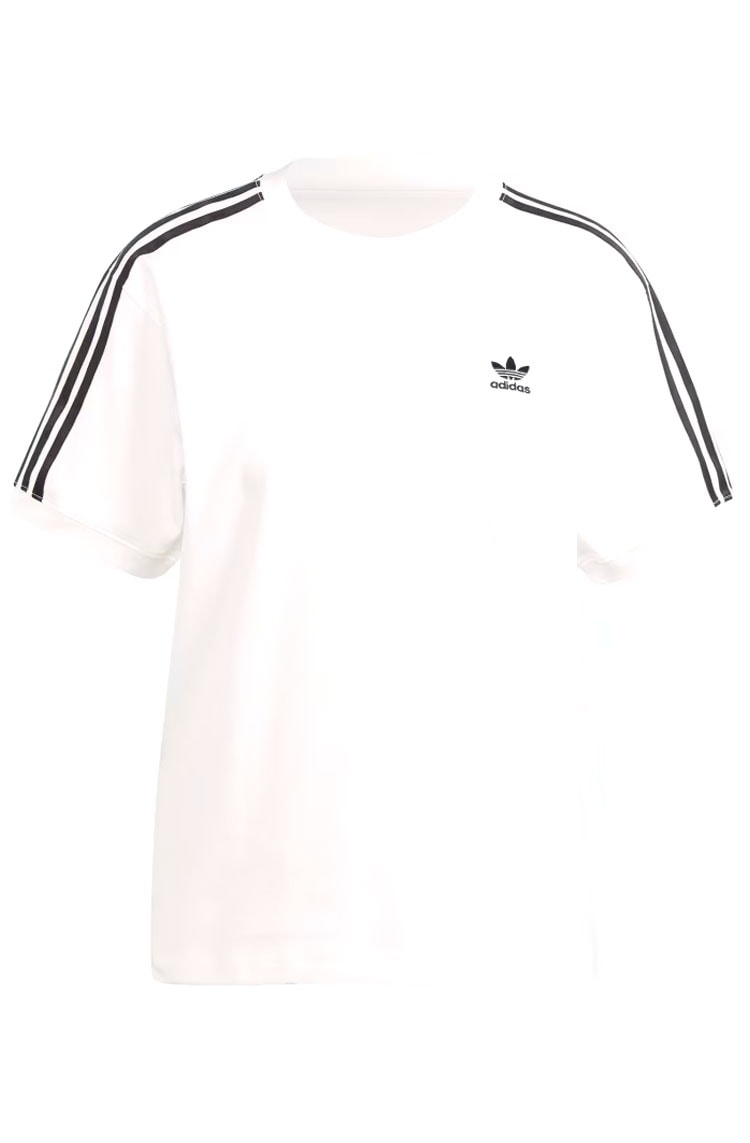 Camiseta Adidas Baby Look 3 - stripes Branco - NewSkull