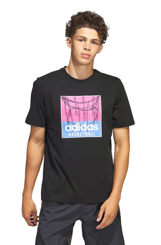 Camiseta Adidas Chain Net Basketball Preto - NewSkull