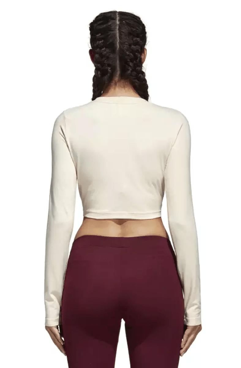 CAMISETA ADIDAS CROPPED FEMININA STYLING BEGE - NewSkull