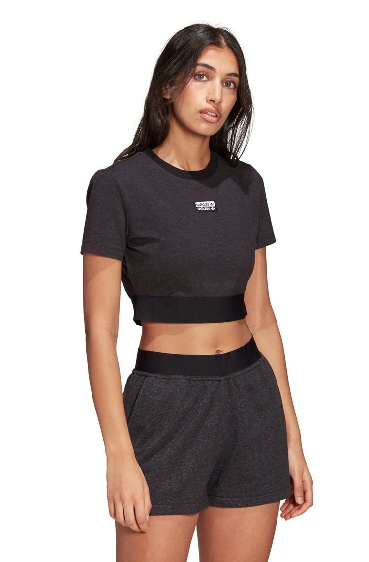 Camiseta Adidas Cropped R.Y.V Feminina Preta - NewSkull