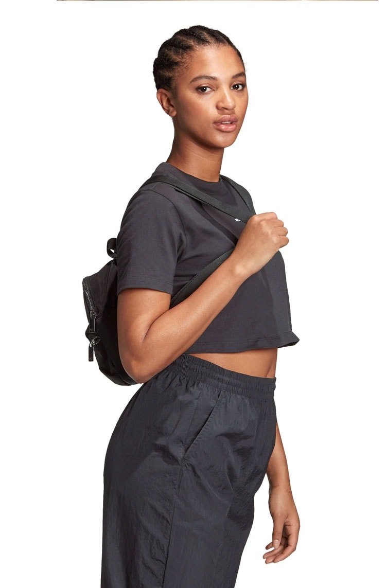Camiseta ADIDAS Cropped Trefoil Essential Preta/Branca - NewSkull