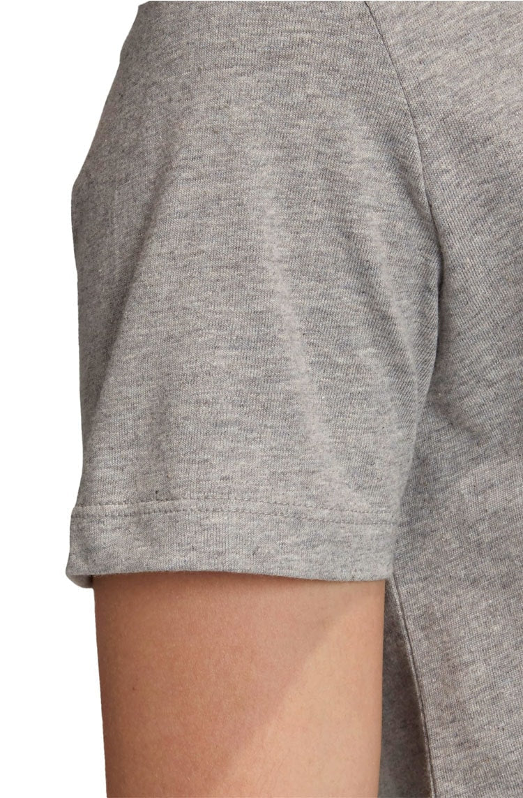 Camiseta Adidas Cropped Trefoil Essentials Cinza - NewSkull