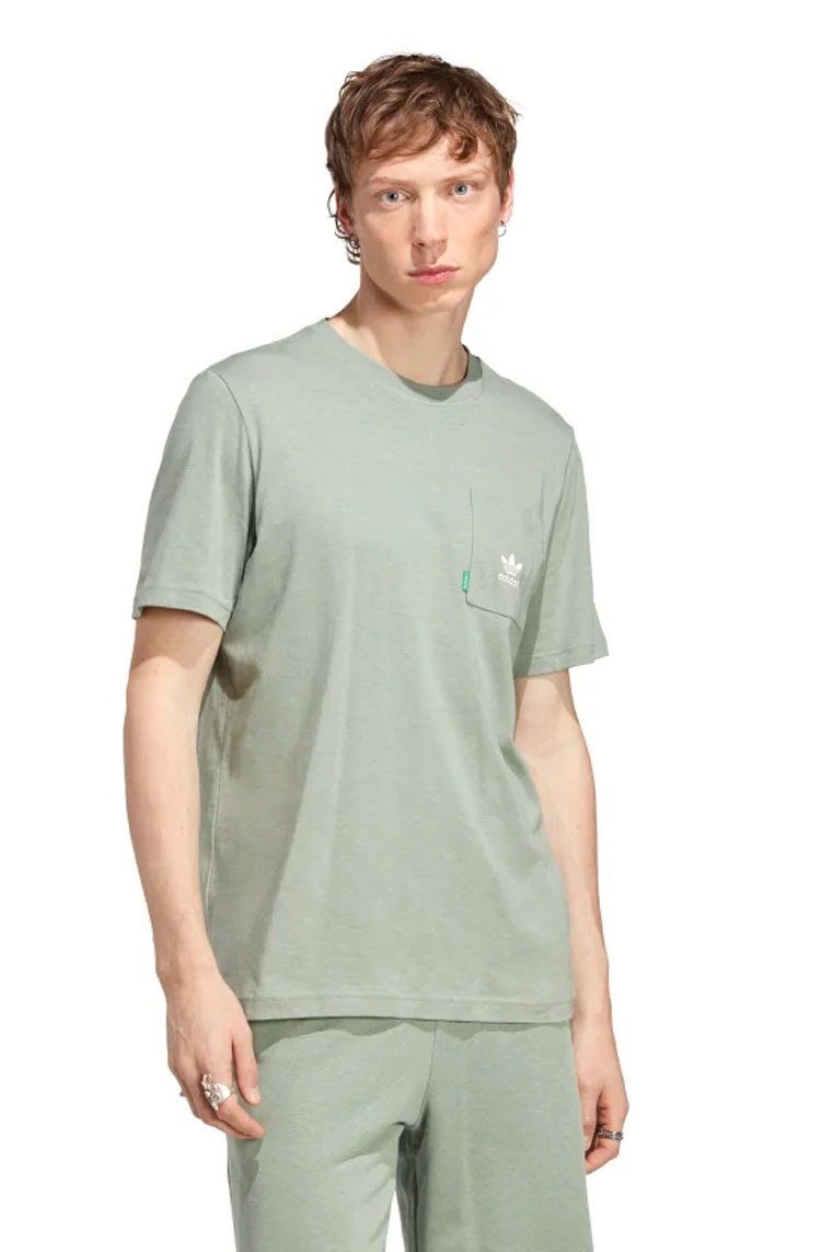 Camiseta Adidas Essentials + Made With Hemp Verde - NewSkull