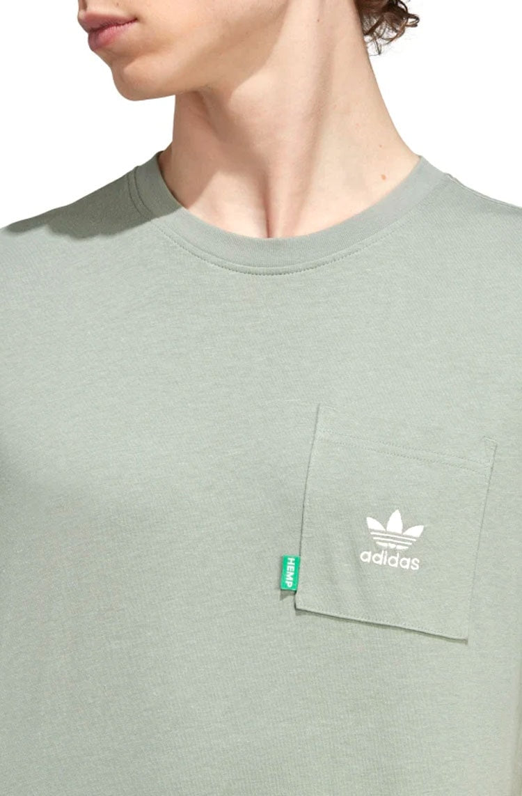 Camiseta Adidas Essentials + Made With Hemp Verde - NewSkull