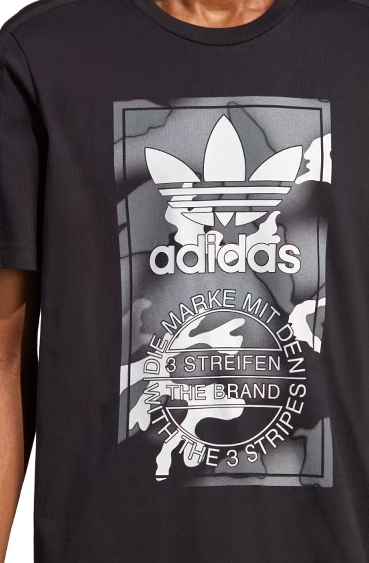 Camiseta Adidas Estampada Camo Tongue Preto - NewSkull