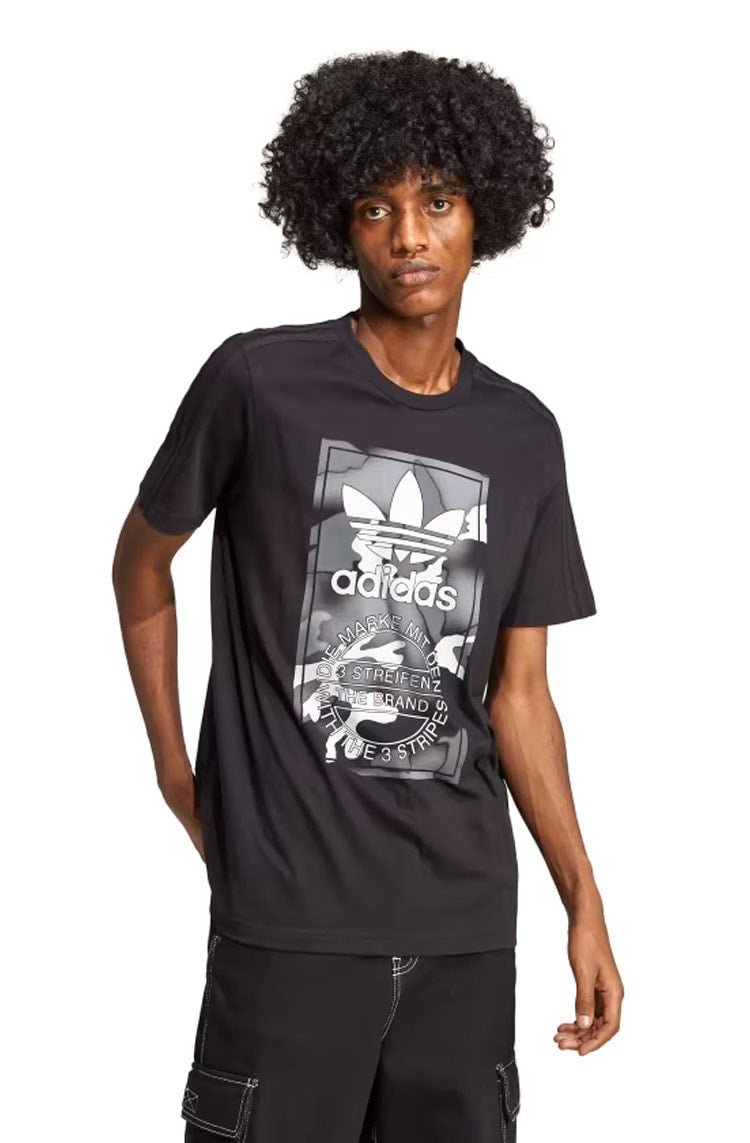 Camiseta Adidas Estampada Camo Tongue Preto - NewSkull