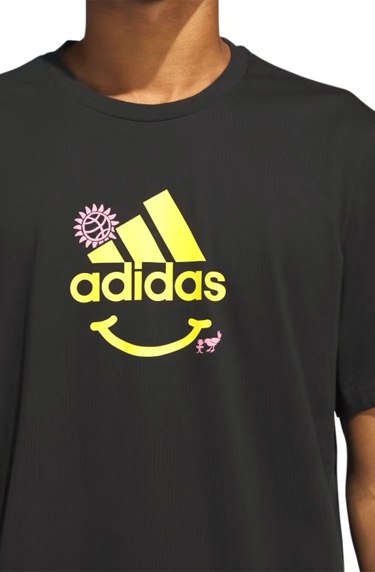 Camiseta Adidas Estampada Change Through Sports Preto/Amarelo - NewSkull