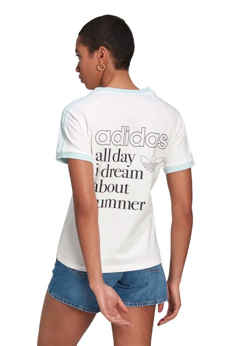 Camiseta Adidas Graphic Branco/Azul - NewSkull