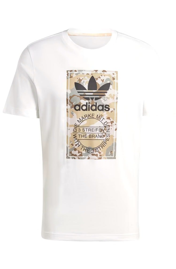 Camiseta Adidas Graphics Camo Tongue Label Branco - NewSkull