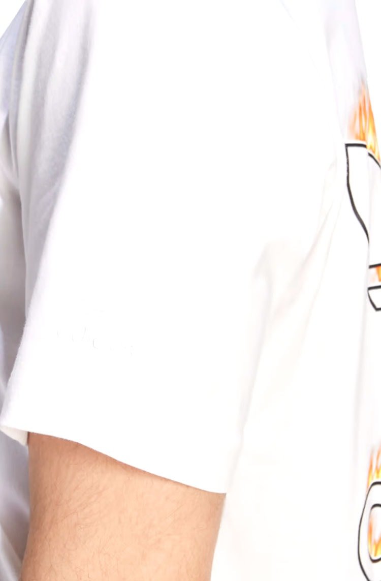 Camiseta Adidas Graphics Fire Trefoil Branco - NewSkull