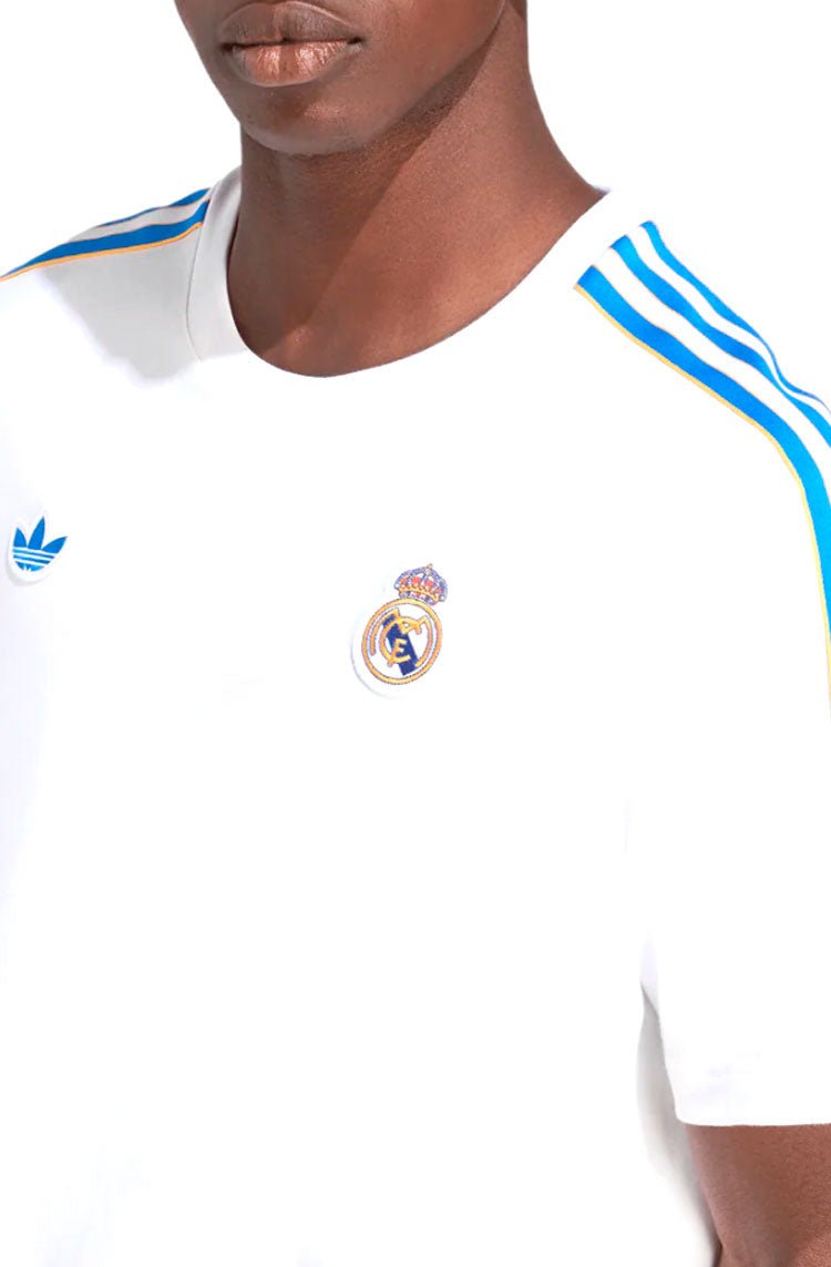 Camiseta Adidas Icon Real Madrid Branco/Azul - NewSkull