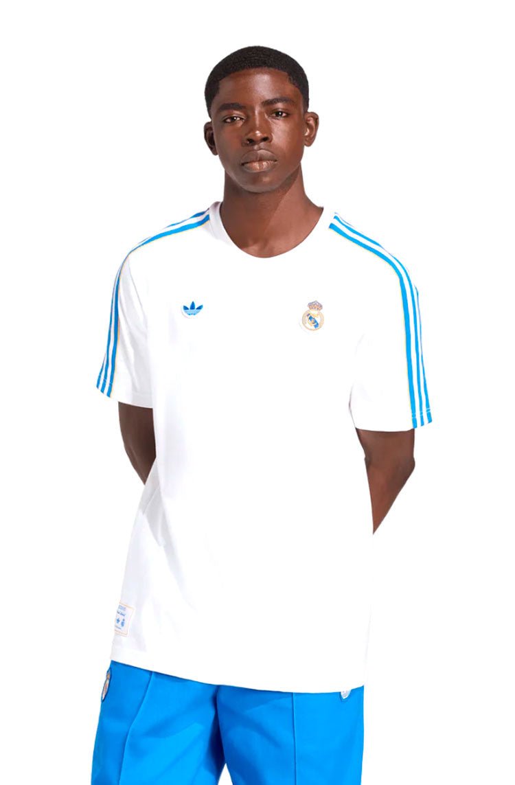 Camiseta Adidas Icon Real Madrid Branco/Azul - NewSkull
