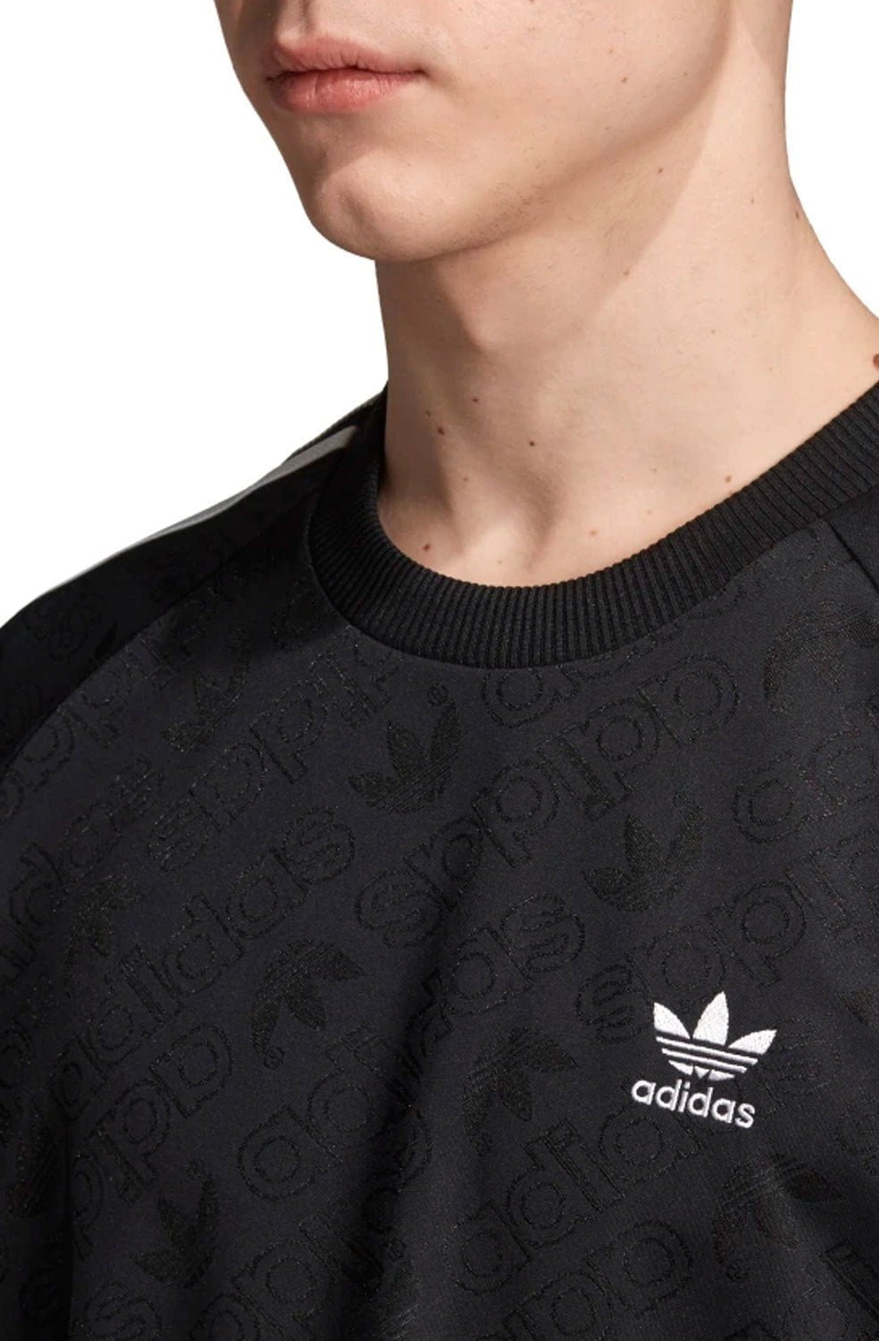 Camiseta Adidas Jersey Monogram Preta - NewSkull