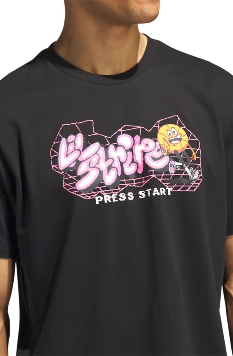 Camiseta Adidas Lil' Stripe Metaverse Gaming Preto - NewSkull