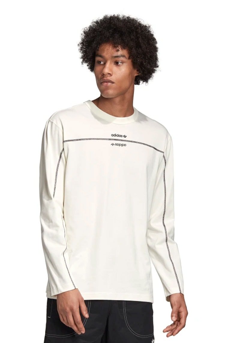 Camiseta ADIDAS Manga Longa R.Y.V. Branca - NewSkull