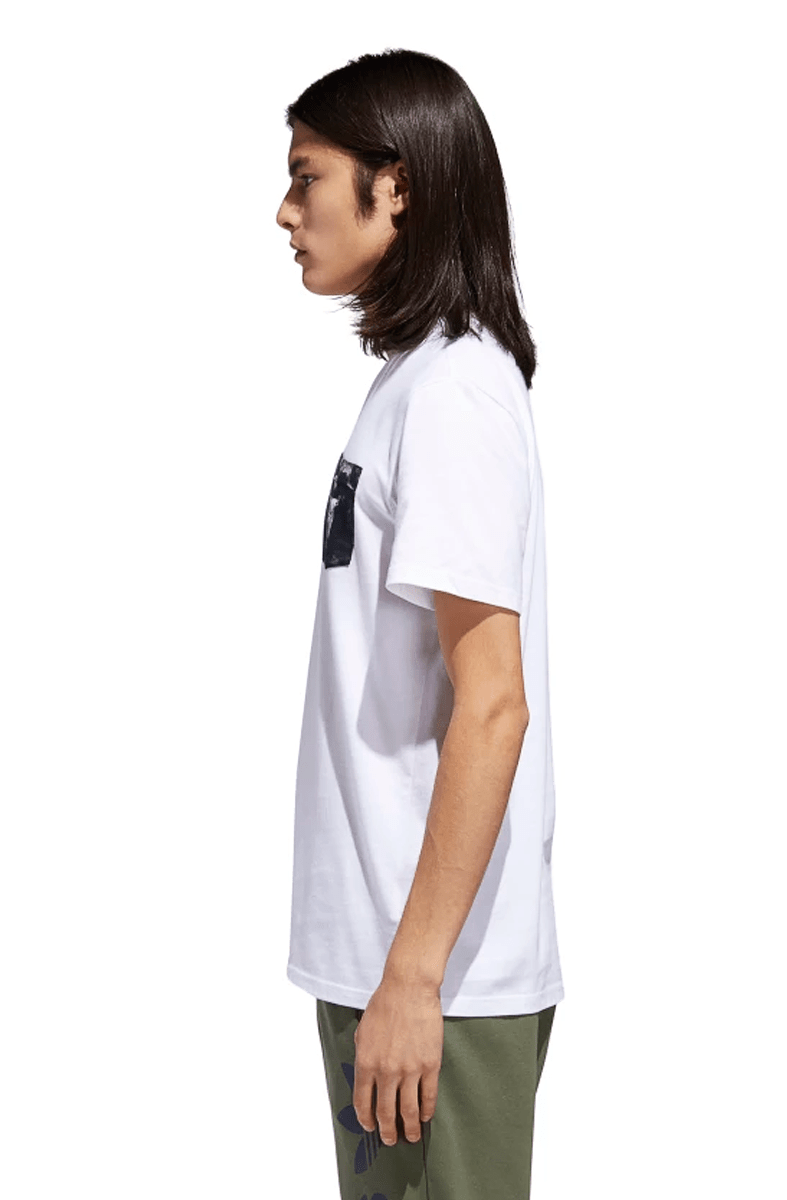 CAMISETA ADIDAS MARBLE POCKET BRANCA - NewSkull
