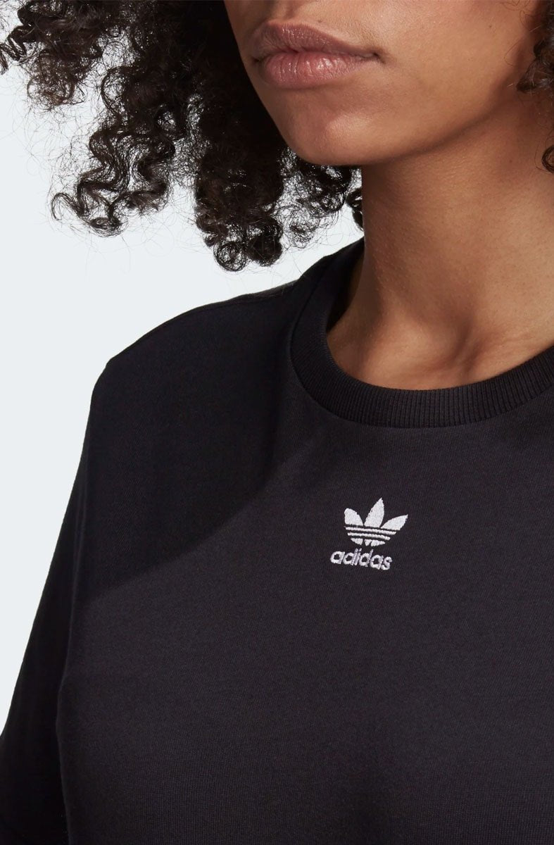 Camiseta ADIDAS Mini Trefoil Feminina Preto/Branco - NewSkull