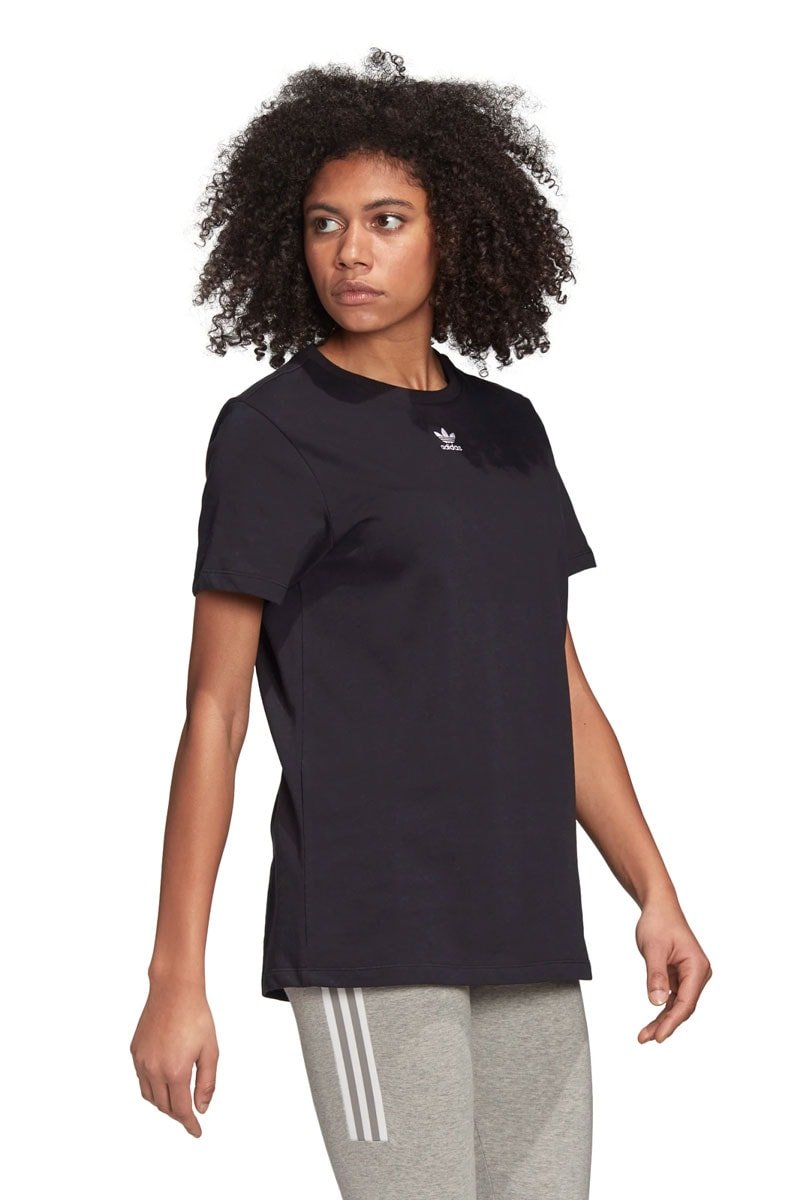 Camiseta ADIDAS Mini Trefoil Feminina Preto/Branco - NewSkull