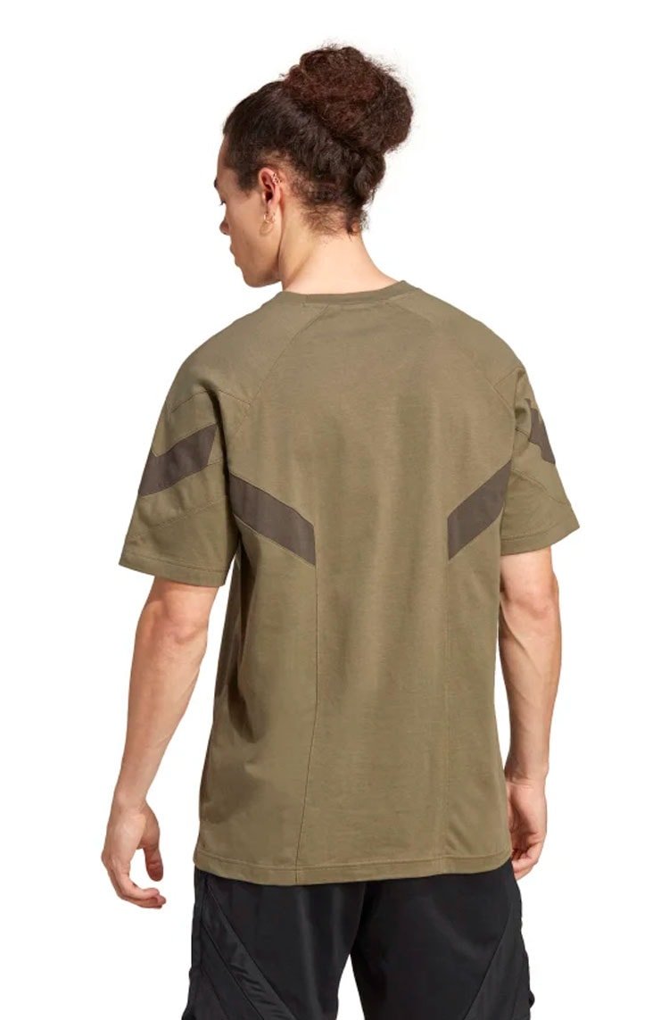 Camiseta Adidas Rekive Verde Escuro/Marrom - NewSkull