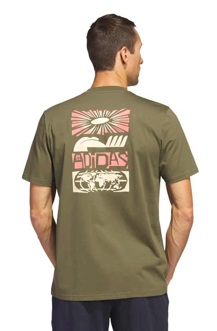 Camiseta Adidas Sport Optimist Icons Sportswear Verde Escuro - NewSkull