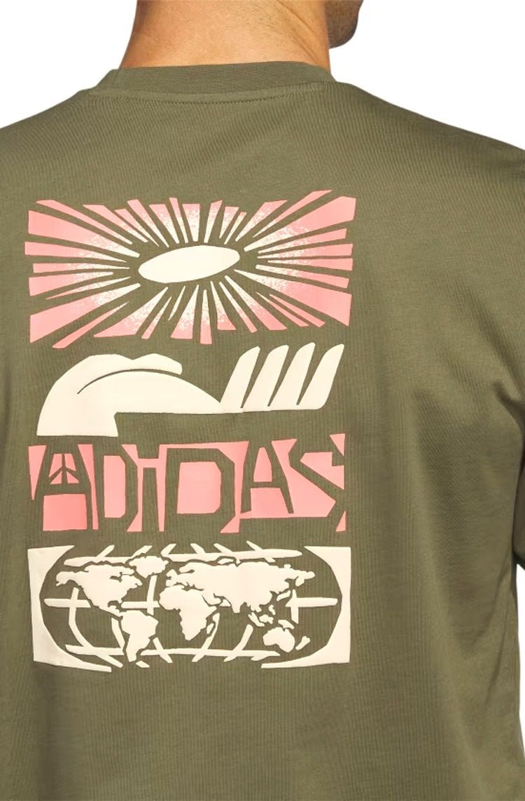 Camiseta Adidas Sport Optimist Icons Sportswear Verde Escuro - NewSkull