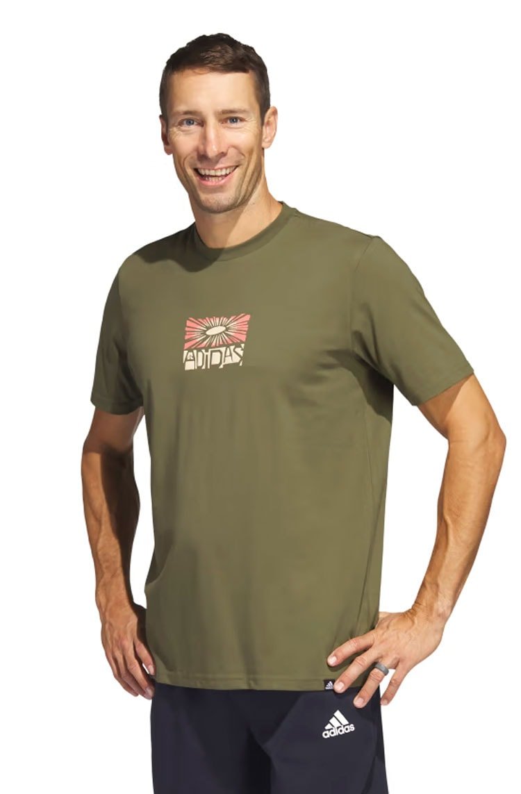 Camiseta Adidas Sport Optimist Icons Sportswear Verde Escuro - NewSkull