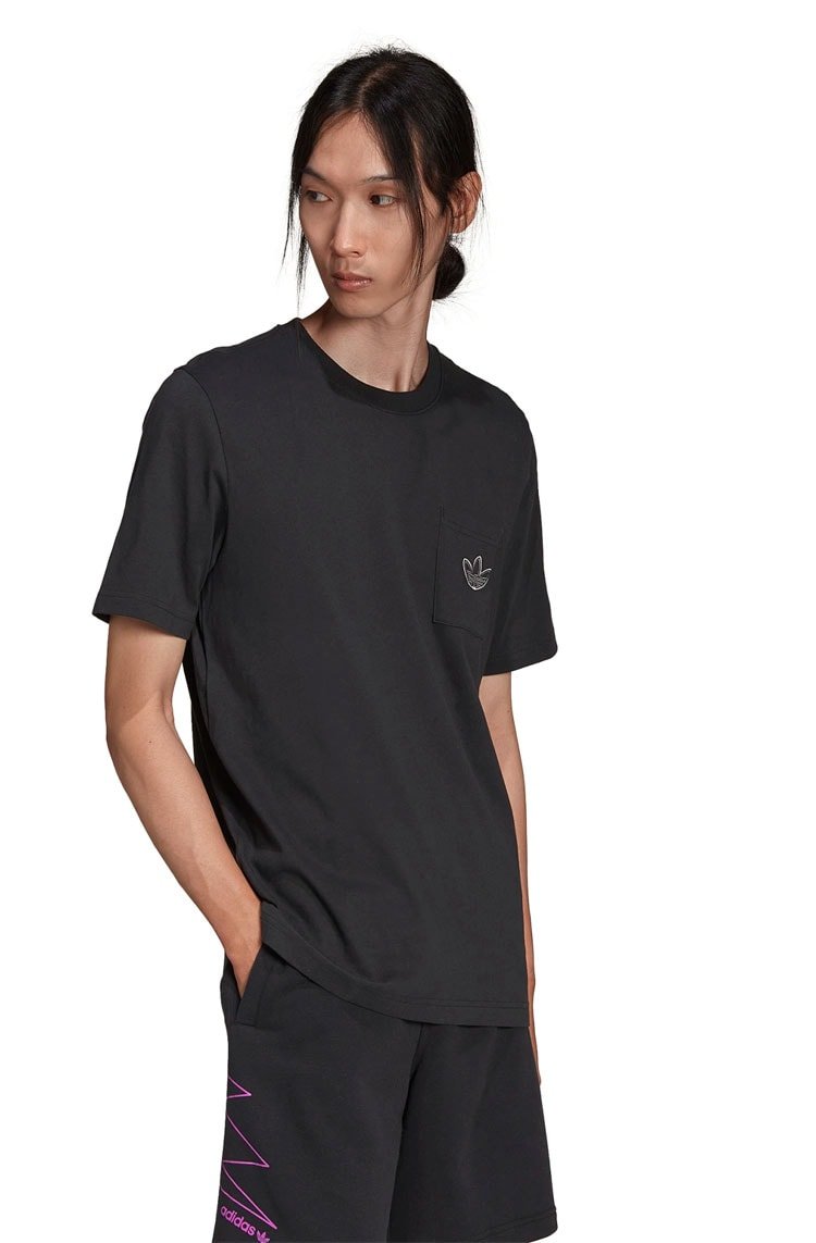 Camiseta Adidas Sprt Pocket Preto/Cinza - NewSkull