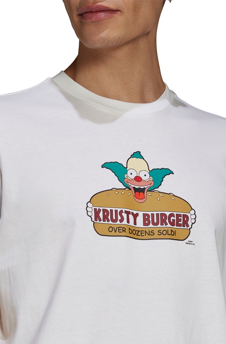 Camiseta Adidas The Simpsons Krusty Burger Branca/Verde - NewSkull