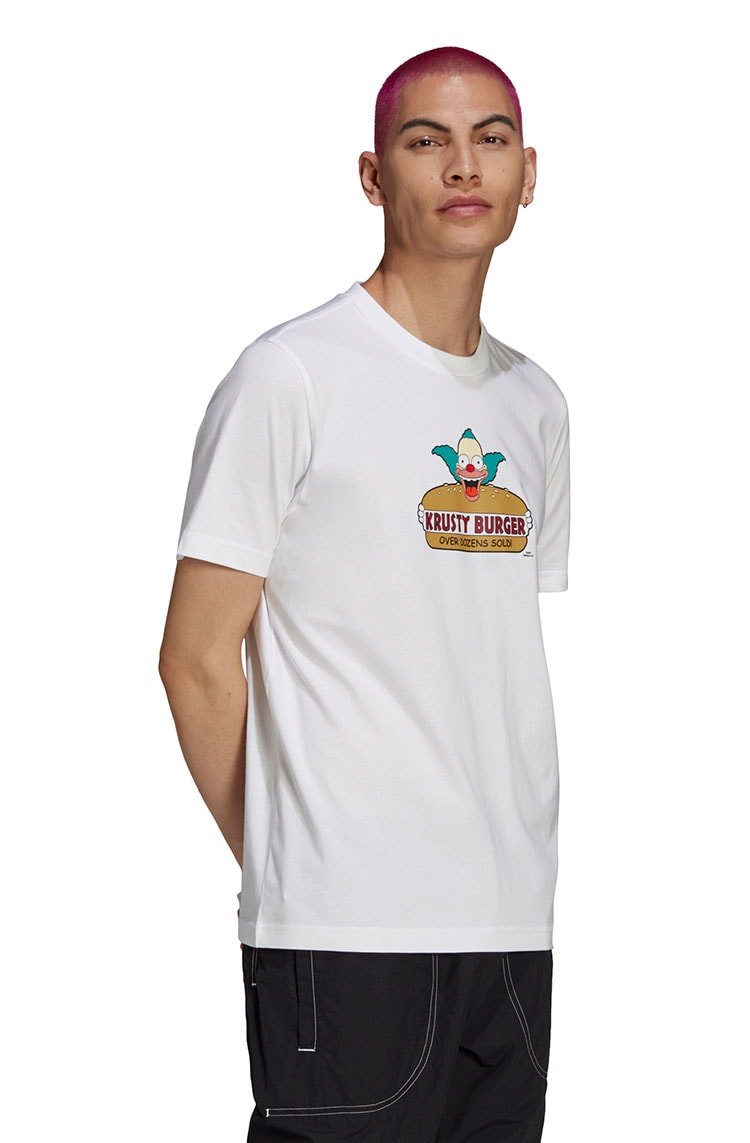 Camiseta Adidas The Simpsons Krusty Burger Branca/Verde - NewSkull