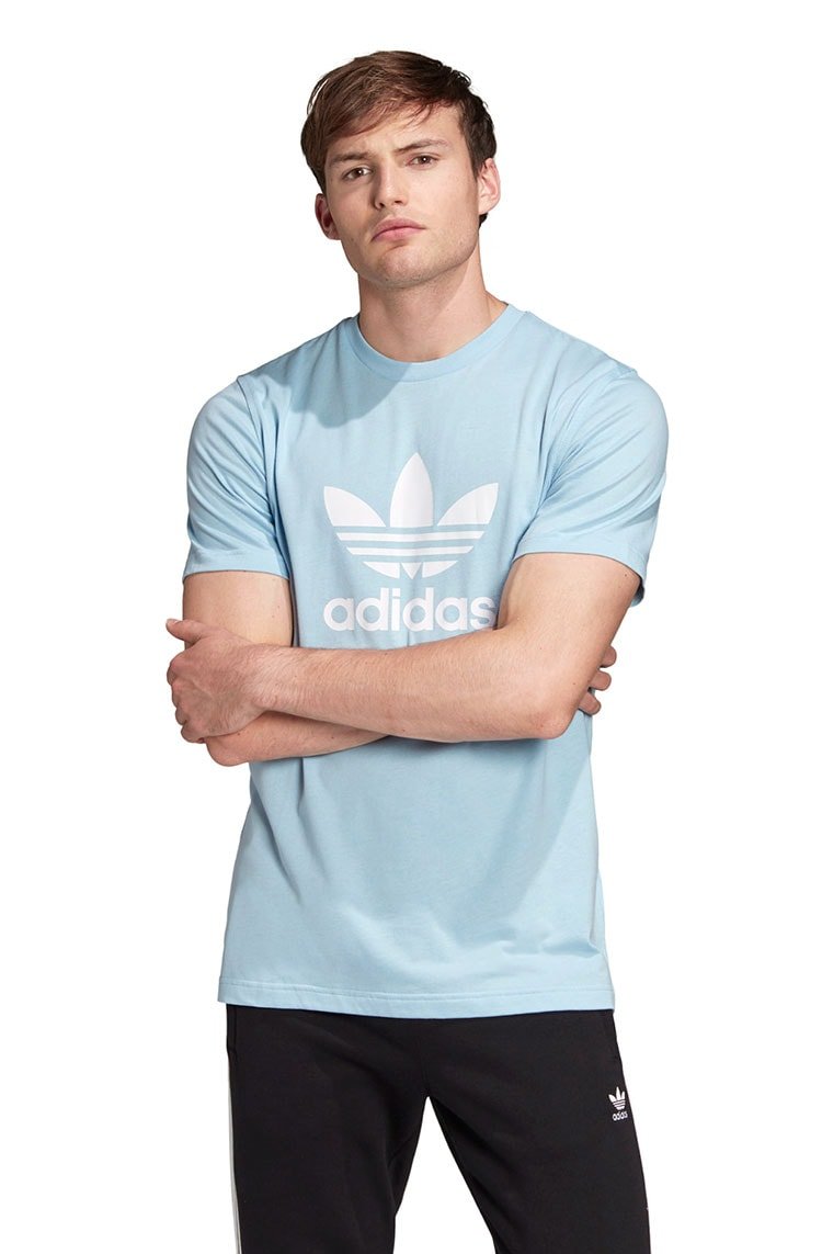 Camiseta Adidas Trefoil Azul/Ceu - NewSkull