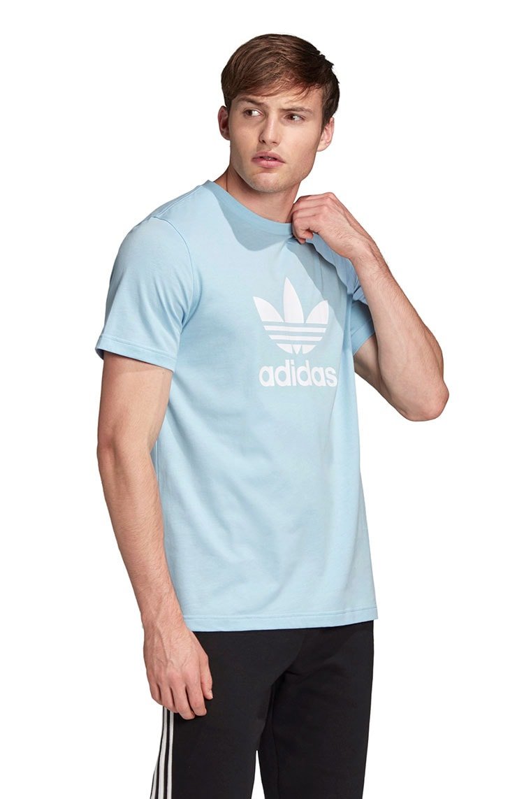 Camiseta Adidas Trefoil Azul/Ceu - NewSkull