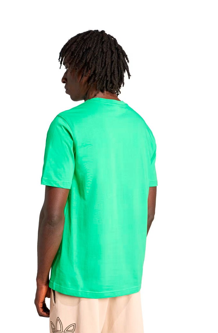 Camiseta Adidas Trefoil Essentials Verde/Branco - NewSkull