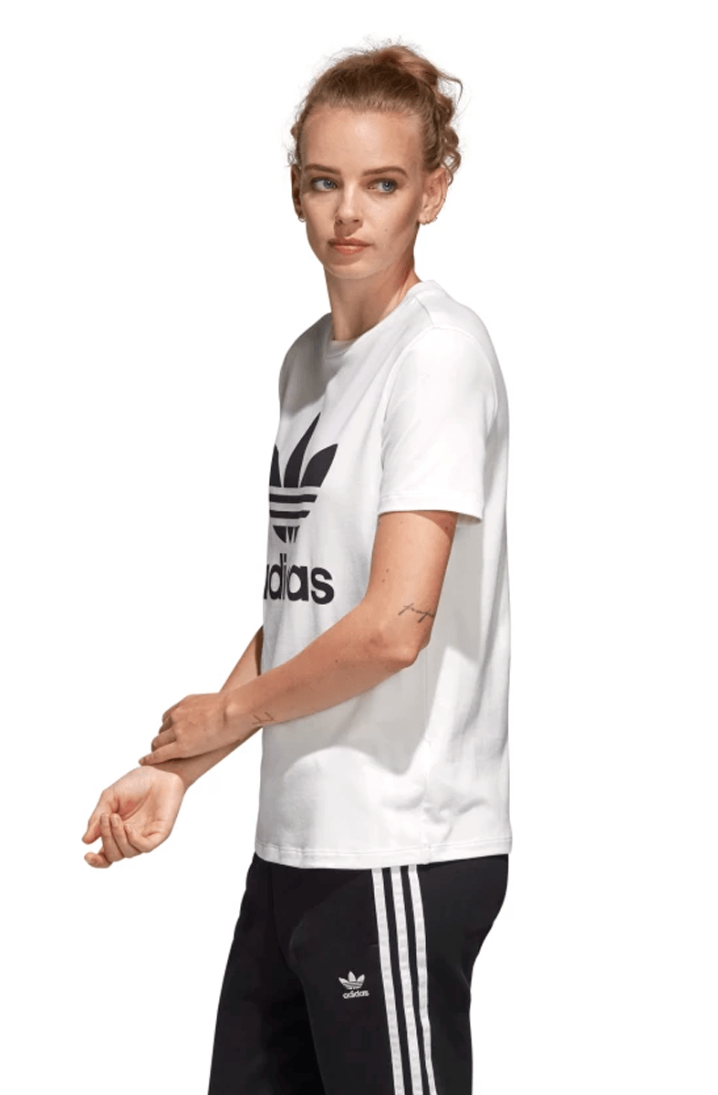 CAMISETA ADIDAS TREFOIL FEMININA BRANCA - NewSkull