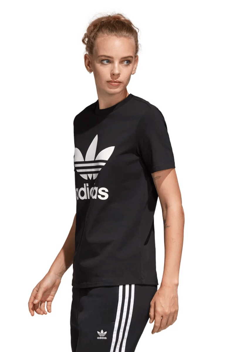 CAMISETA ADIDAS TREFOIL FEMININA PRETO - NewSkull