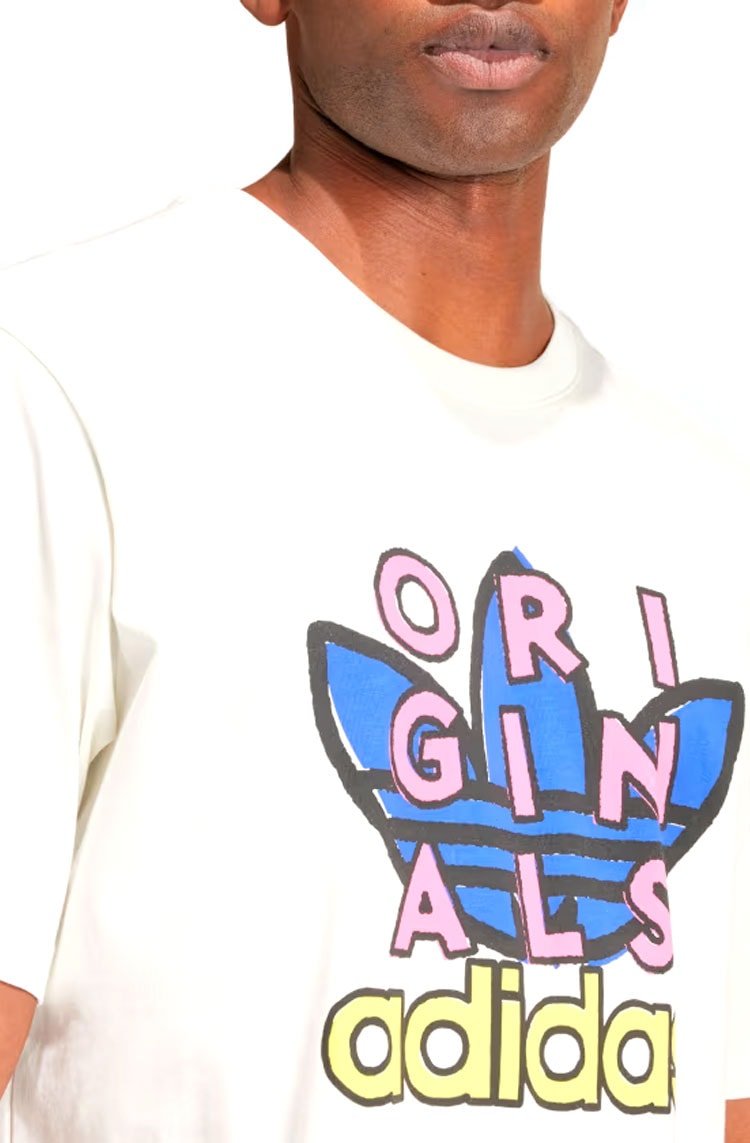 Camiseta Adidas Treino Originals Off - White - NewSkull