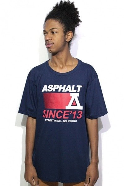 Camiseta Asphalt Yacht Club Roots Navy - NewSkull