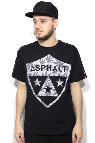 Camiseta Asphalt Yacht Club x Snoop Dogg Cresh Kush Preta - NewSkull