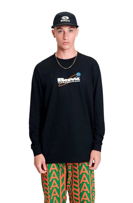 Camiseta Baw Manga Longa Connect The Word Preto - NewSkull