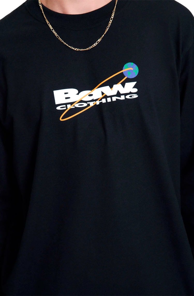 Camiseta Baw Manga Longa Connect The Word Preto - NewSkull