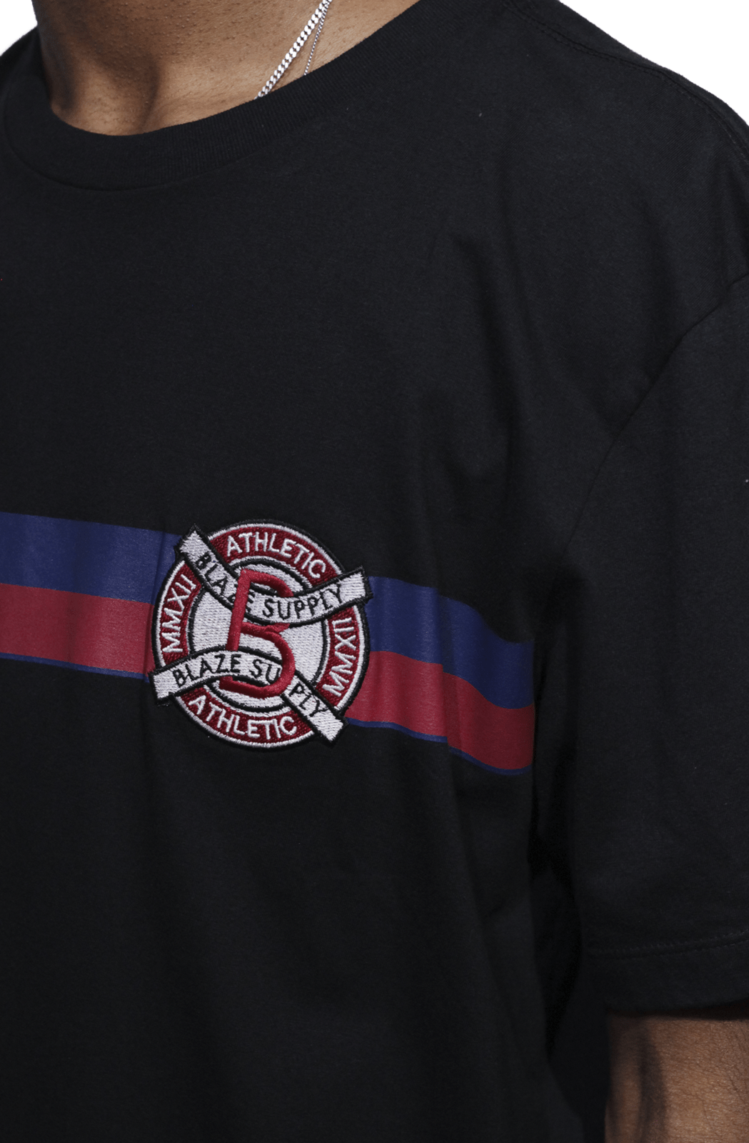 Camiseta Blaze Basica Patch Stripes - NewSkull