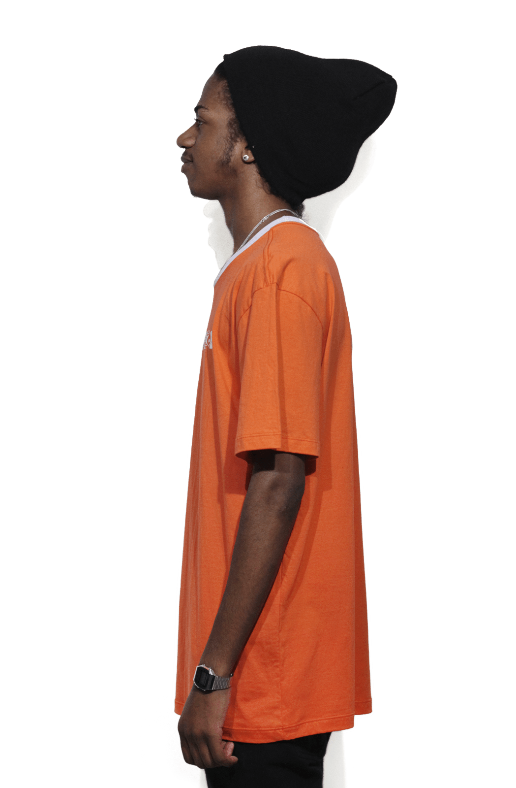 Camiseta Blaze Basica Stripes Flag Laranja - NewSkull