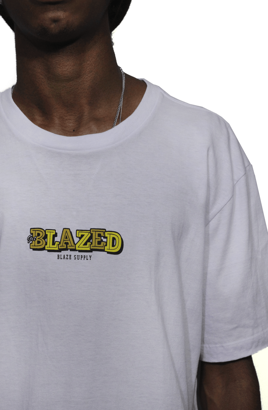 Camiseta Blaze Supply Basica Fosfobox Branca - NewSkull