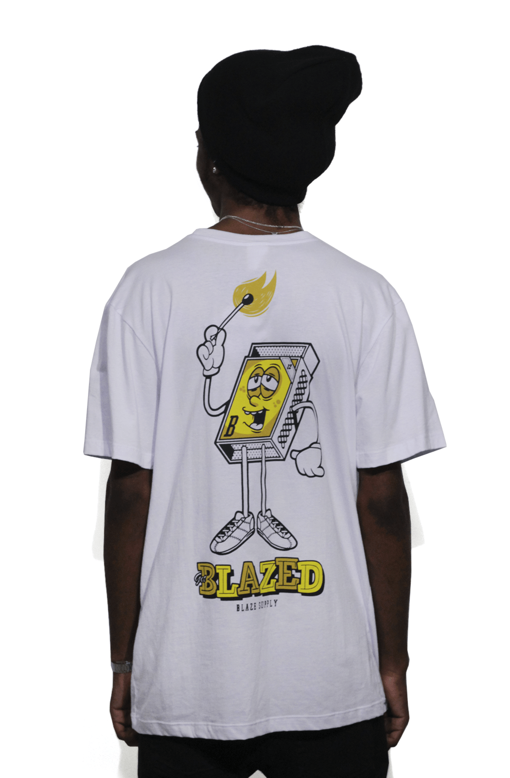 Camiseta Blaze Supply Basica Fosfobox Branca - NewSkull