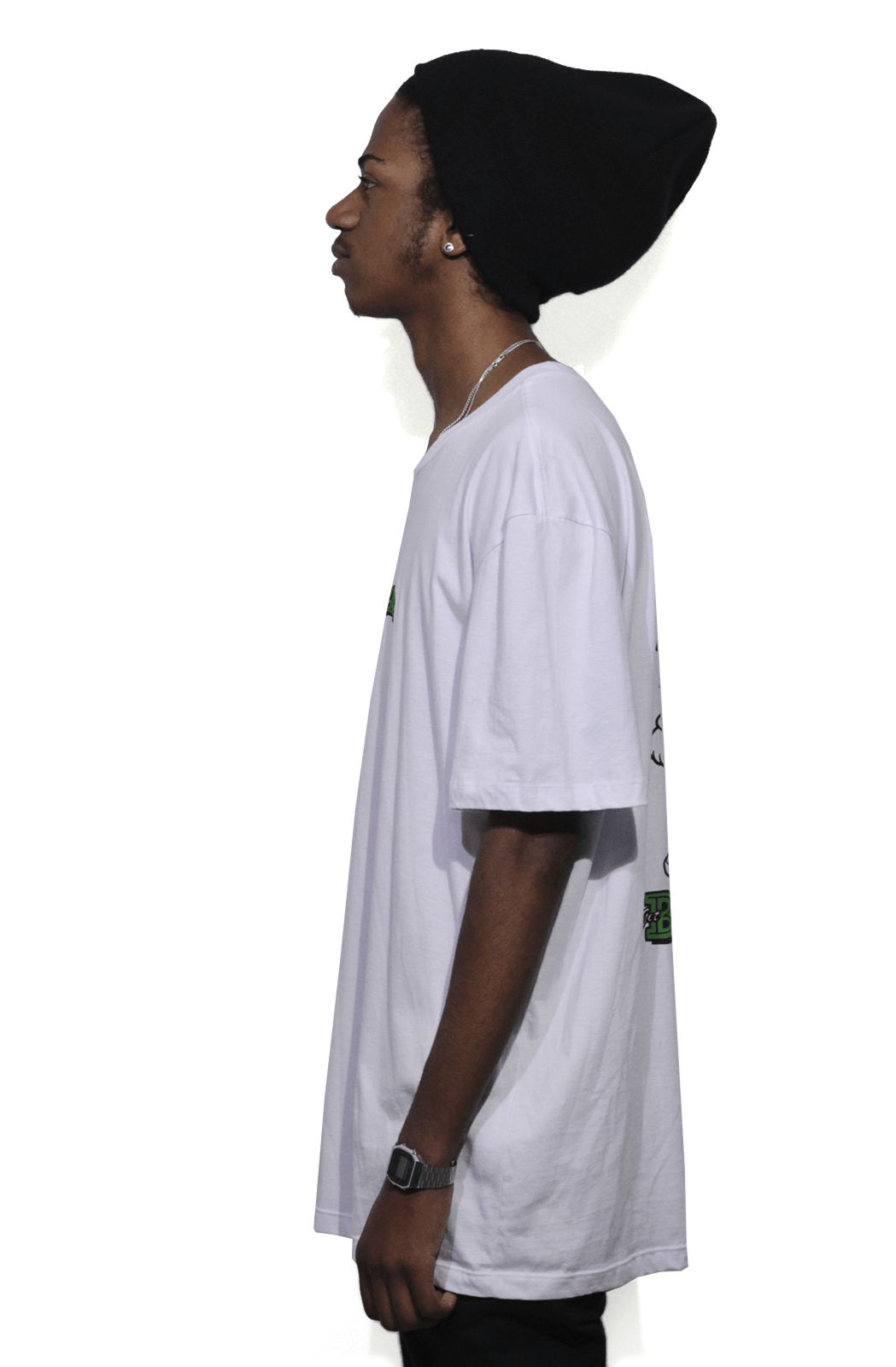 Camiseta Blaze Supply Basica Ganja Branca - NewSkull