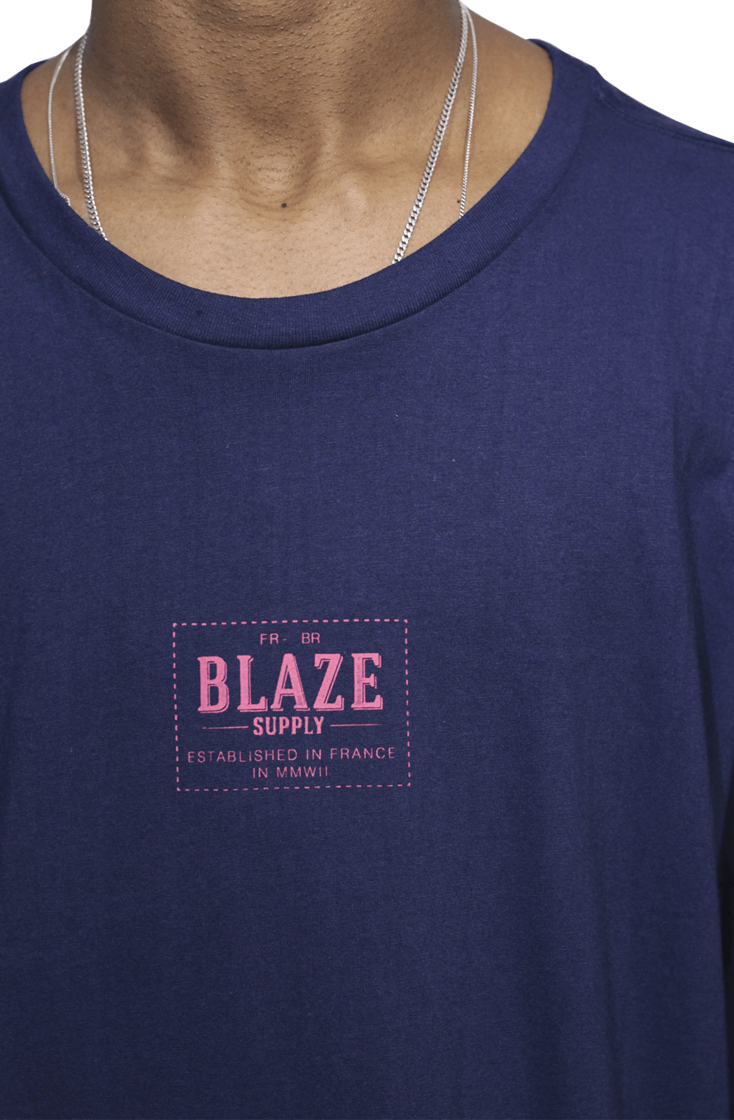 Camiseta Blaze Supply Silk Tag Azul - NewSkull