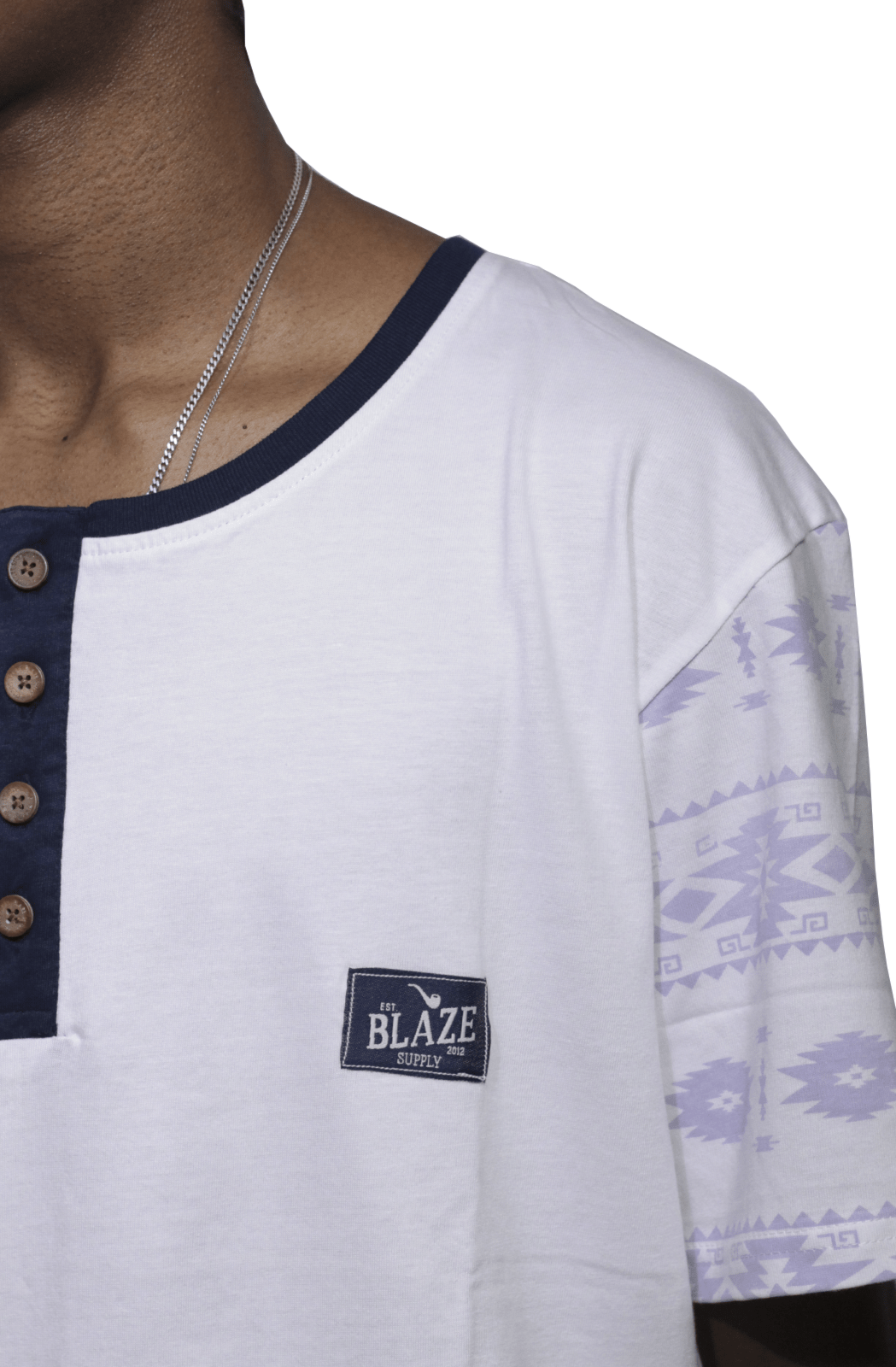 Camiseta Blaze Supply Tunisien Indiana Sleeve Branca - NewSkull
